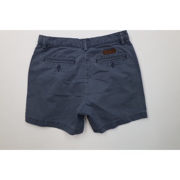 Vintage 90s Ralph Lauren Womens 8 Sun Faded Button Fly Above Knee Shorts Blue - Picture 10 of 14
